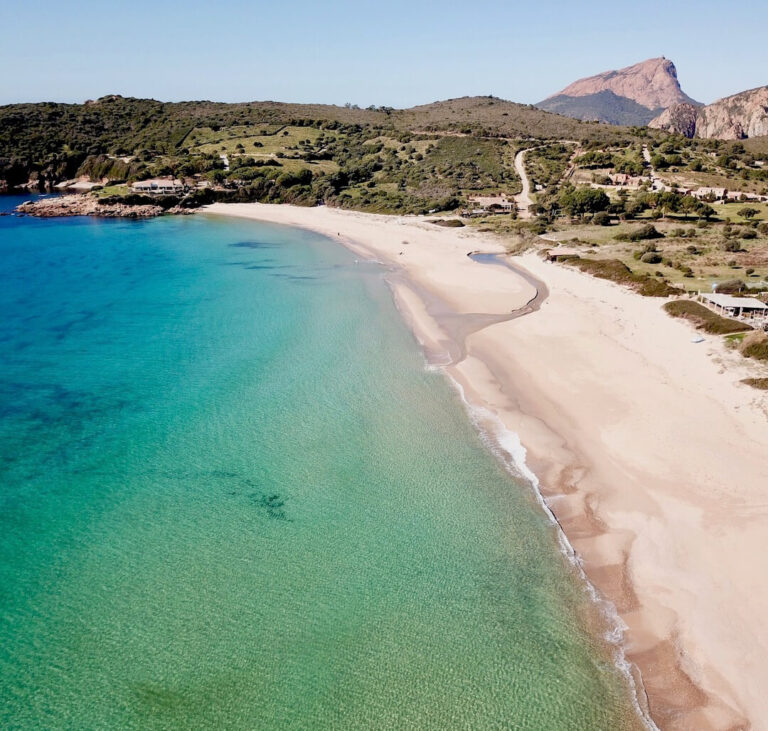 Plage d'Arone Corse pause déjeuner