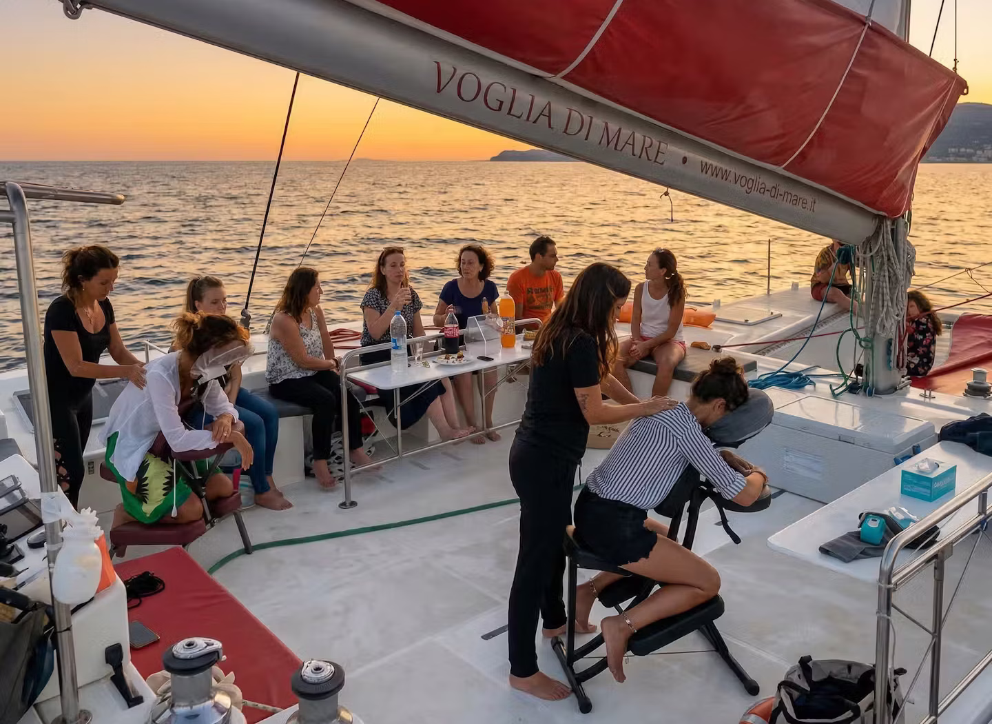 sortie coucher de soleil massage et relaxation